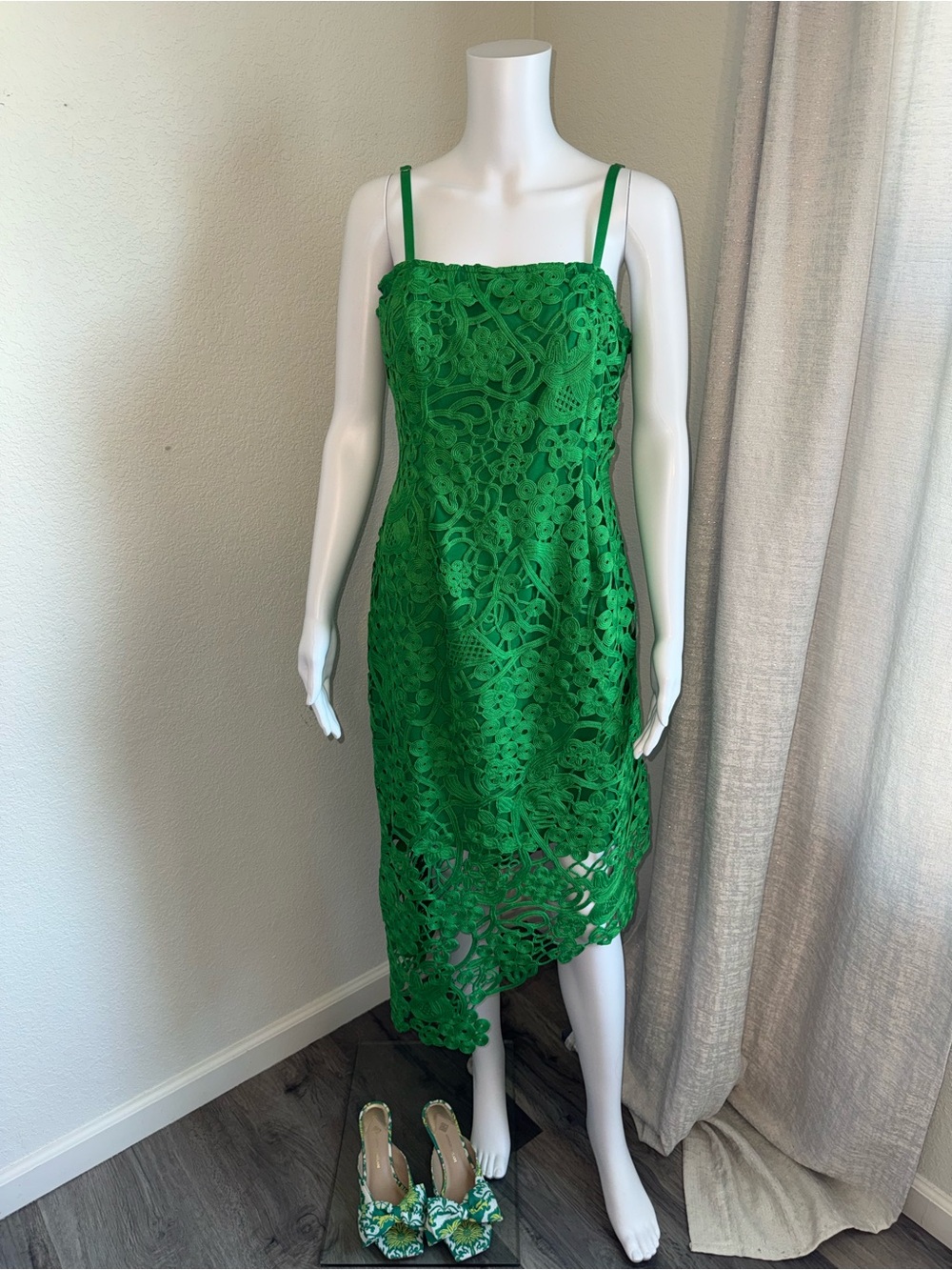 Adelyn Rae crochet lace midi dress size M, NWT